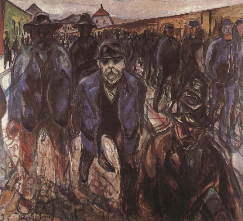Edvard Munch Worker oil painting picture